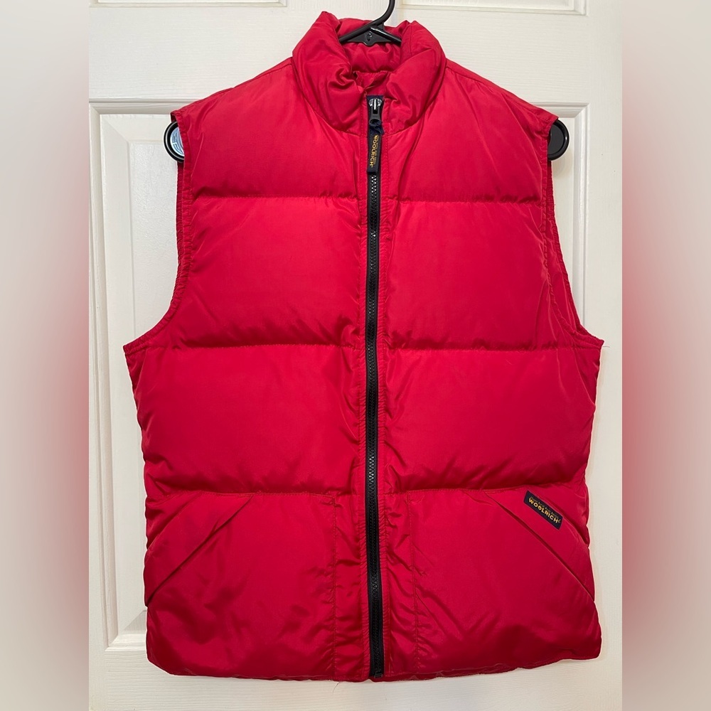 Woolrich Vibrant Red Quilted Down Vest- Women’s S